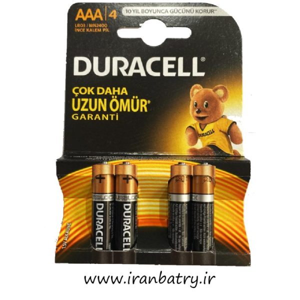 باتری نیم قلمی 4 تایی غیرشارژی دوراسل
