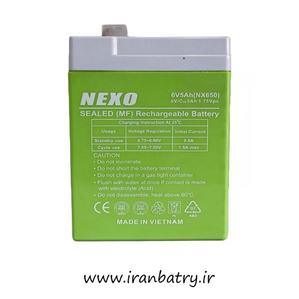 باتری 6ولت 5 آمپر NEXO