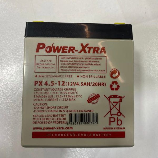 باطری ۱۲ ولت ۴/۵ آمپر پاوراکسترا ویتنام